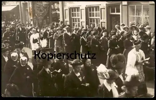 ALTE POSTKARTE KEVELAER PROZESSION ONZE LIEVE VROUW PFARRER FRAU MIT HUT hat chapeau procession cpa postcard