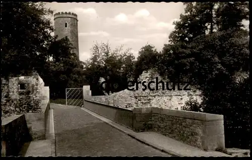 ÄLTERE POSTKARTE BIELEFELD EINGANG ZUR SPARRENBURG Burg Schloss castle chateau 1956 AK Ansichtskarte postcard cpa