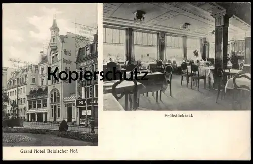 ALTE POSTKARTE KÖLN GRAND HOTEL BELGISCHER HOF BIERSTALL JOHANN MARIA FARINA EAU DE COLOGNE Cöln cpa postcard AK