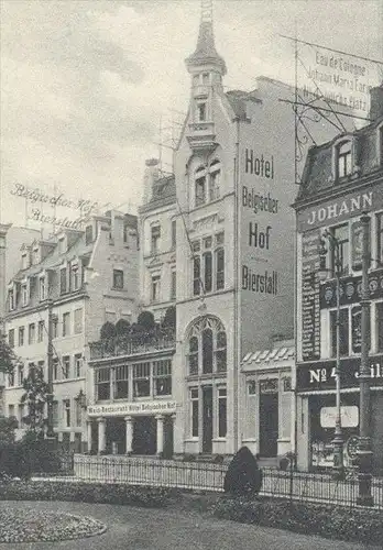 ALTE POSTKARTE KÖLN GRAND HOTEL BELGISCHER HOF BIERSTALL JOHANN MARIA FARINA EAU DE COLOGNE Cöln cpa postcard AK