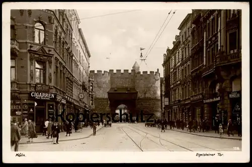 ALTE POSTKARTE KÖLN EIGELSTEIN EIGELSTEINER TOR CIGARREN PAUL SCHIMKE G. ZUBAN MANOLI TH. SCHÜTTE WASCHANSTALT FÄRBEREI