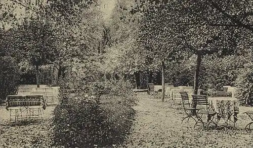 ALTE POSTKARTE MÜNSTER HILTRUP CAFÉ & RESTAURANT LIPPMANN STEMPEL FELDPOST 1942 Westfalen cpa postcard AK Ansichtskarte