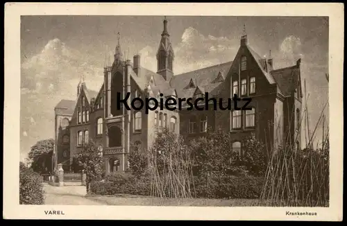 ALTE POSTKARTE VAREL KRANKENHAUS Niedersachsen hospital hopital AK Ansichtskarte cpa postcard