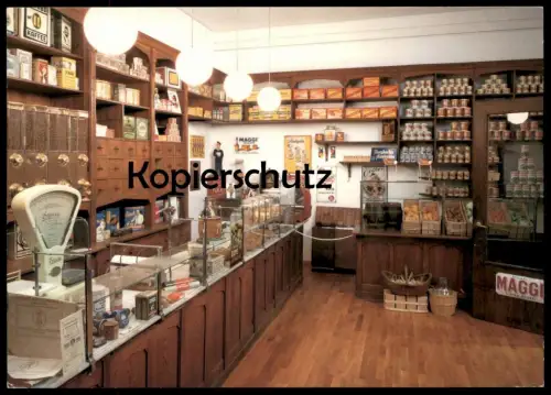 ÄLTERE POSTKARTE STADTMUSEUM MÜNSTER LADEN HENKE 1911 AROME MAGGI Westfalen Blechschild Waage sign Museum postcard