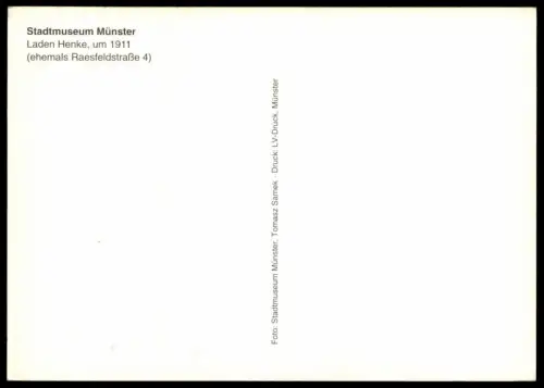ÄLTERE POSTKARTE STADTMUSEUM MÜNSTER LADEN HENKE 1911 AROME MAGGI Westfalen Blechschild Waage sign Museum postcard