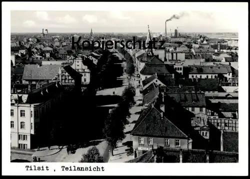 ÄLTERE POSTKARTE TILSIT TEILANSICHT PANORAMA SOWETSK KALININGRAD SOWJETSK Ostpreussen cpa postcard AK Ansichtskarte