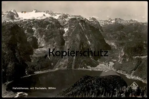 ALTE POSTKARTE HALLSTÄTTER SEE MIT DACHSTEIN bei Hallstatt Austria Haute Autriche cpa postcard Ansichtskarte AK