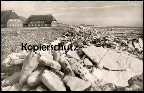 ÄLTERE POSTKARTE LIST AUF INSEL SYLT WINTER EIS SCHNEE hiver snow neige AK Ansichtskarte cpa postcard