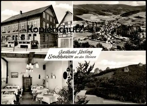 ÄLTERE POSTKARTE BRUCHHAUSEN AN DEN STEINEN ÜBER BESTWIG OLSBERG GASTHAUS KESTING cpa postcard AK Ansichtskarte