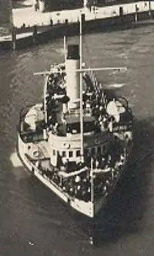 ALTE POSTKARTE LINDAU BODENSEE DAMPFER BAVARIA 1935 steam ship bateau à vapeur cpa postcard AK Ansichtskarte