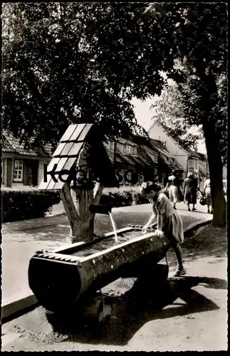 ÄLTERE POSTKARTE BERGSTADT ST. ANDREASBERG HIRTEN-BRUNNEN SCHÜTZENSTRASSE Hirtenbrunnen Mädchen girl enfant fontaine