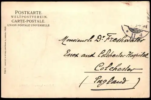 ALTE POSTKARTE HAMBURG ST. PAULI BEI DEN LANDUNGSBRÜCKEN Tram tramway Strassenbahn cpa postcard AK Ansichtskarte