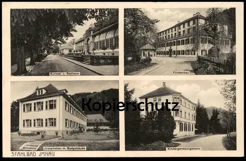 ALTE POSTKARTE STAHLBAD BAD IMNAU 1932 FÜRSTENBAU JOSEPHSBAU MIT BADGEBÄUDE KINDERGENESUNGSHEIM Haigerloch Ansichtskarte