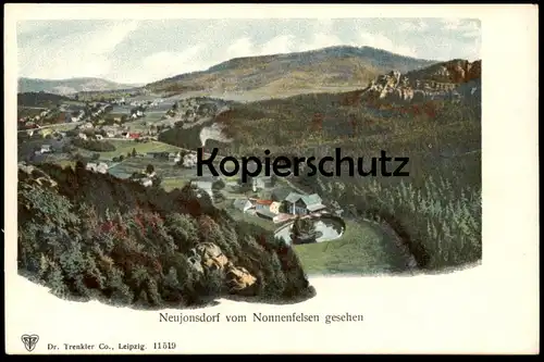 ALTE POSTKARTE NEUJONSDORF JONSDORF VOM NONNENFELSEN GESEHEN cpa postcard AK Ansichtskarte