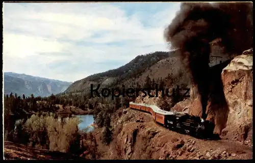 ÄLTERE POSTKARTE DAMPFLOK OLD NARROW GAUGE RAILROAD SOUTHWESTERN COLORADO DURANGO SILVERTON steam train postcard