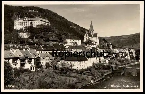 ALTE POSTKARTE MURAU PANORAMA 1923 TOTALANSICHT STEIERMARK Austria Österreich AK Ansichtskarte cpa postcard