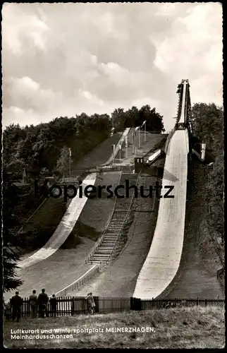 ÄLTERE POSTKARTE MEINERZHAGEN MEINHARDUSSCHANZEN Ski-Schanze vol saut à ski jumping flying Ansichtskarte cpa postcard