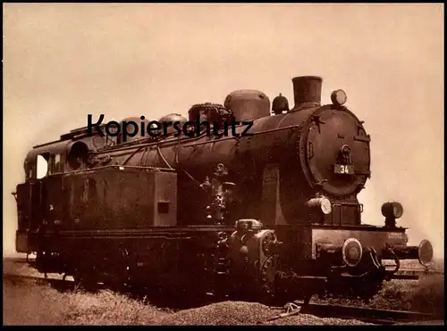 REPRO POSTKARTE DAMPFLOK HUMBOLDT Eh2 KFBE-Betriebsnummer 34 steam train locomotive à vapeur AK Ansichtskarte postcard