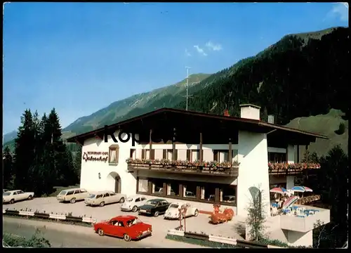 POSTKARTE HIRSCHEGG WALSERHOF KLEINWALSERTAL Ford Volkswagen Opel VW KÄFER car cars AK Ansichtskarte cpa postcard