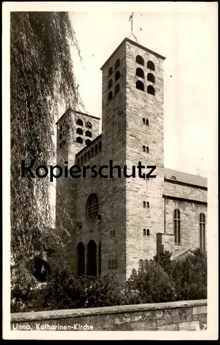 ALTE POSTKARTE UNNA KATHARINEN-KIRCHE Katharinenkirche church église Ansichtskarte AK cpa postcard