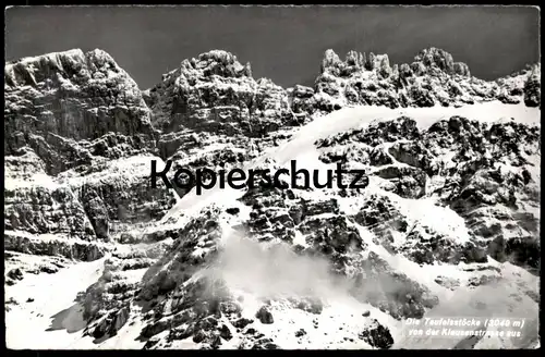 ÄLTERE POSTKARTE TEUFELSSTÖCKE VON KLAUSENSTRASSE Klausenpass Altdorf Linthal Schweiz Suisse montain postcard cpa