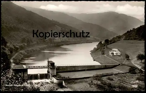 ÄLTERE POSTKARTE STAUSEE HEIMBACH EIFEL TALSPERRE STAUDAMM Staubecken barrier lake barrage réservoir cpa postcard