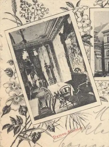 ALTE POSTKARTE BIELEFELD GRUSS AUS DEM WIENER CAFÉ rückseitig 5 ! Stempel postmark cachet postcard cpa AK Ansichtskarte