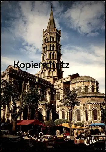 ÄLTERE POSTKARTE TOULOUSE BASILIQUE SAINT-SERNIN Flohmarkt Trödelmarkt marché aux puces flea market sale postcard cpa AK
