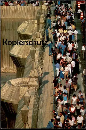 ÄLTERE POSTKARTE CHRISTO & JEANNE CLAUDE LE PONT NEUF EMPAQUETÉ PARIS WRAPPED Ansichtskarte cpa postcard AK