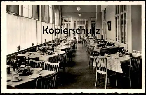 ÄLTERE POSTKARTE CLAUSTHAL-ZELLERFELD JOHANNESER KURHAUS SÜD-VERANDA FRÜHSTÜCK OBERHARZ AK Ansichtskarte cpa postcard