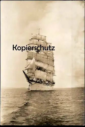 ALTE FOTO KARTE GORCHFOCK SCHULSCHIFF DEUTSCHLAND FLENSBURG GORCH FOCK Förde clipper sailing ship cpa photo postcard