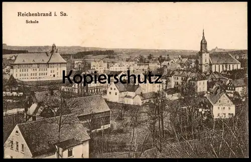 ALTE POSTKARTE REICHENBRAND IN SACHSEN SCHULE Chemnitz school école AK Ansichtskarte postcard cpa