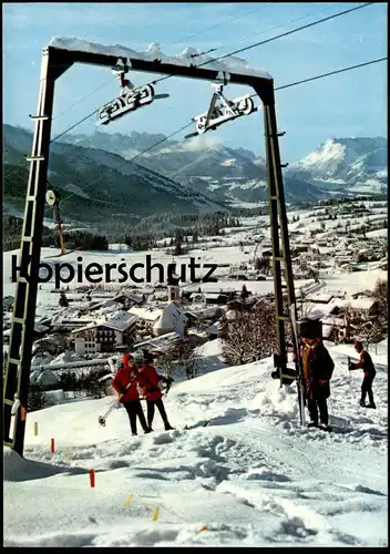 ÄLTERE POSTKARTE REIT IM WINKL WINTER SKILIFT Skifahren Sport Lift skiing faire du ski hiver neige Ansichtskarte cpa