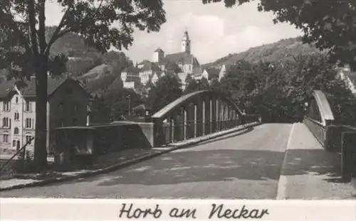 ALTE POSTKARTE GRUSS AUS HORB AM NECKAR PARTIE AM KANAL IHLINGER TOR GESAMTANSICHT Ansichtskarte AK postcard cpa