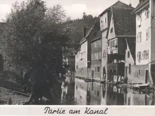 ALTE POSTKARTE GRUSS AUS HORB AM NECKAR PARTIE AM KANAL IHLINGER TOR GESAMTANSICHT Ansichtskarte AK postcard cpa