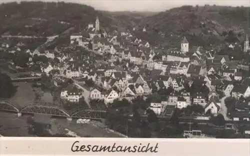 ALTE POSTKARTE GRUSS AUS HORB AM NECKAR PARTIE AM KANAL IHLINGER TOR GESAMTANSICHT Ansichtskarte AK postcard cpa