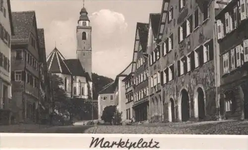 ALTE POSTKARTE GRUSS AUS HORB AM NECKAR PARTIE AM KANAL IHLINGER TOR GESAMTANSICHT Ansichtskarte AK postcard cpa