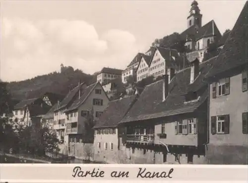 ALTE POSTKARTE GRUSS AUS HORB AM NECKAR PARTIE AM KANAL IHLINGER TOR GESAMTANSICHT Ansichtskarte AK postcard cpa