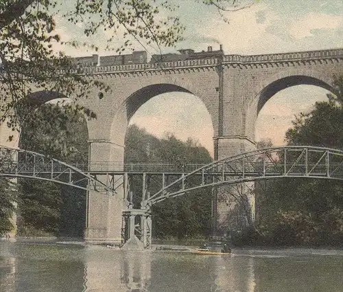 ALTE POSTKARTE GÖRLITZ NEISSE-VIADUKT MIT DAMPFLOK Steam train Lokomotive locomotive à vapeur Zgorzelec Zhorjelc cpa AK