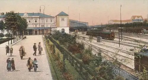 ALTE POSTKARTE CHEMNITZ HAUPTBAHNHOF Bahnhof Zug Waggon Züge station gare train postcard cpa Ansichtskarte AK