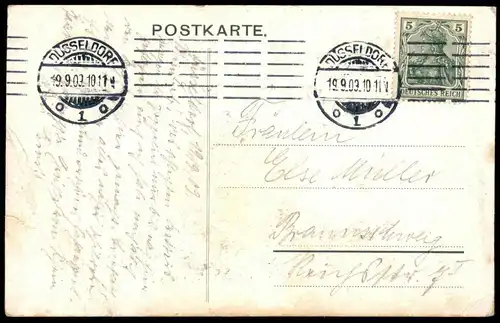ALTE POSTKARTE Z. III GRAF ZEPPELIN LUFTSCHIFF STEMPEL 19.09.1909 Airship dirigeable aéronef aérostat cpa Ansichtskarte