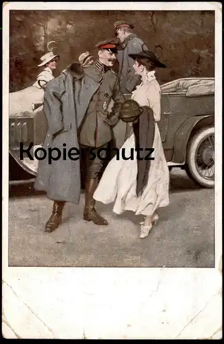 ALTE KÜNSTLER POSTKARTE AM FLUGPLATZ SIGN. BRYNOLF WENNERBERG Luftstreitkräfte 1. Weltkrieg postcard cpa Feldpost AK