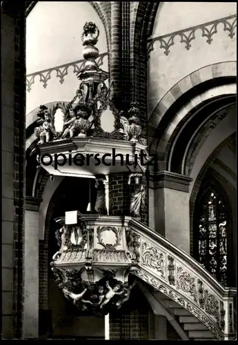 ÄLTERE POSTKARTE DOM ZU HAVELBERG KANZEL VON 1693 pulpit chaire à prêcher Engel angel angels Kirchenfenster postcard AK