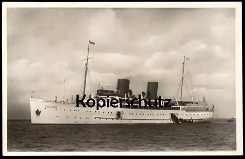 ALTE POSTKARTE SCHNELLDAMPFER ROLAND STEAMER SHIP STEAMSHIP SCHIFF DAMPFER STEMPEL DIE ROLAND AUF HOHER SEE postcard cpa