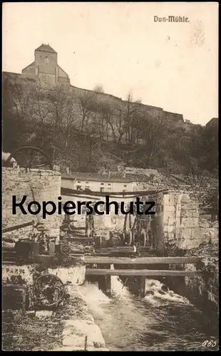 ALTE POSTKARTE DUN SUR MEUSE MÜHLE Lothringen Maas moulin mill Verlag Feldbuchhandlung Ansichtskarte AK postcard cpa