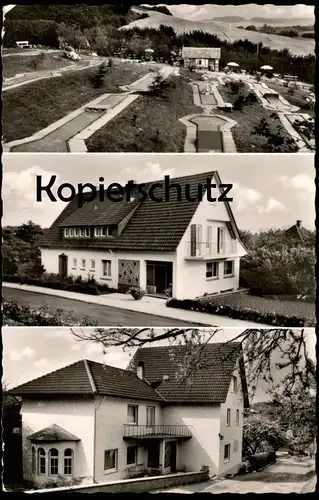 ALTE POSTKARTE HOHENHAUSEN LIPPE KALLETAL KURSANATORIUM SANATORIUM MINIGOLF miniature golf crazy golf AK postcard