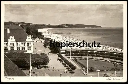 ALTE POSTKARTE ZOPPOT SOPOT NORDSTRAND Feldpost Stempel Danzig 5 1940 2. Inf. Ers. Bat. 60 Ansichtskarte AK postcard cpa
