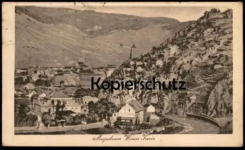 ALTE POSTKARTE MAYSCHOSSER WINZER-VEREIN BEI ALTENAHR MAYSCHOSS Winzer vigneron winemaker winegrower vine dresser