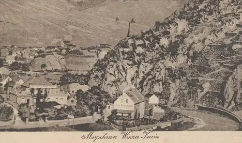 ALTE POSTKARTE MAYSCHOSSER WINZER-VEREIN BEI ALTENAHR MAYSCHOSS Winzer vigneron winemaker winegrower vine dresser