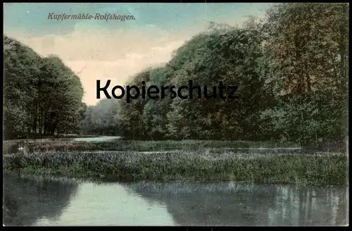 ALTE POSTKARTE KUPFERMÜHLE ROLFSHAGEN 1911 Auetal Tremsbüttel Rohlfshagen Kupfermacher Ansichtskarte AK cpa postcard